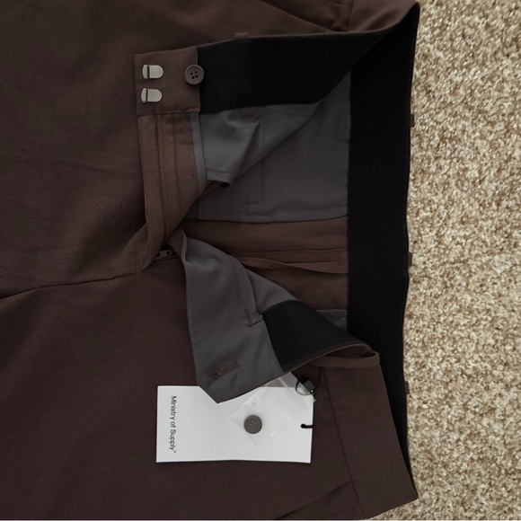 Ministry of Supply Velocity Relaxed Brown Trousers - Picture 3 of 4